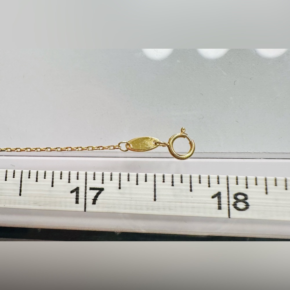 Dainty V Necklace  💛 Real 18 Karat Solid Gold Jewelry 💛 - Picture 8 of 8